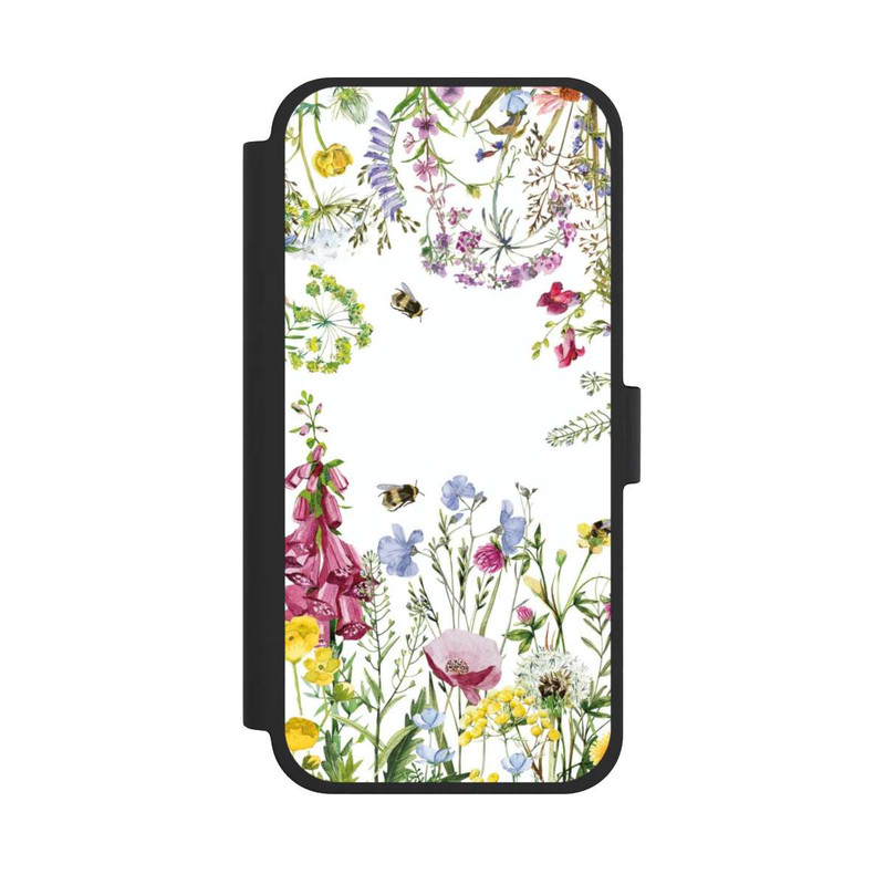 iPhone 15 Plus NIVOflip Cadre de fleurs sauvages des prés d'été