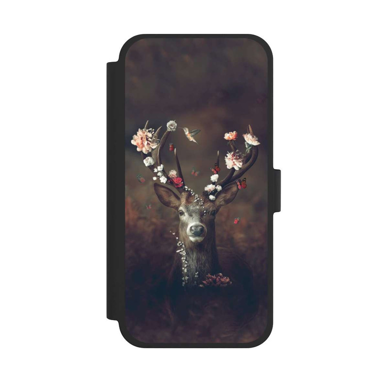 iPhone 15 Plus NIVOflip Fauna Flora Hirsch