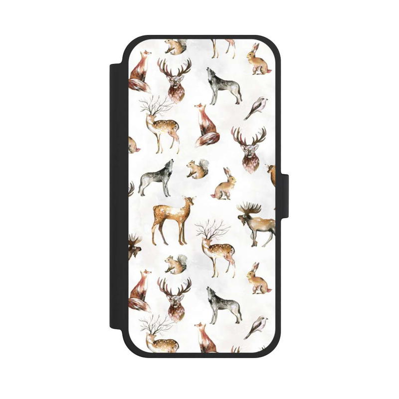 iPhone 15 Plus NIVOflip Animaux d'hiver des bois