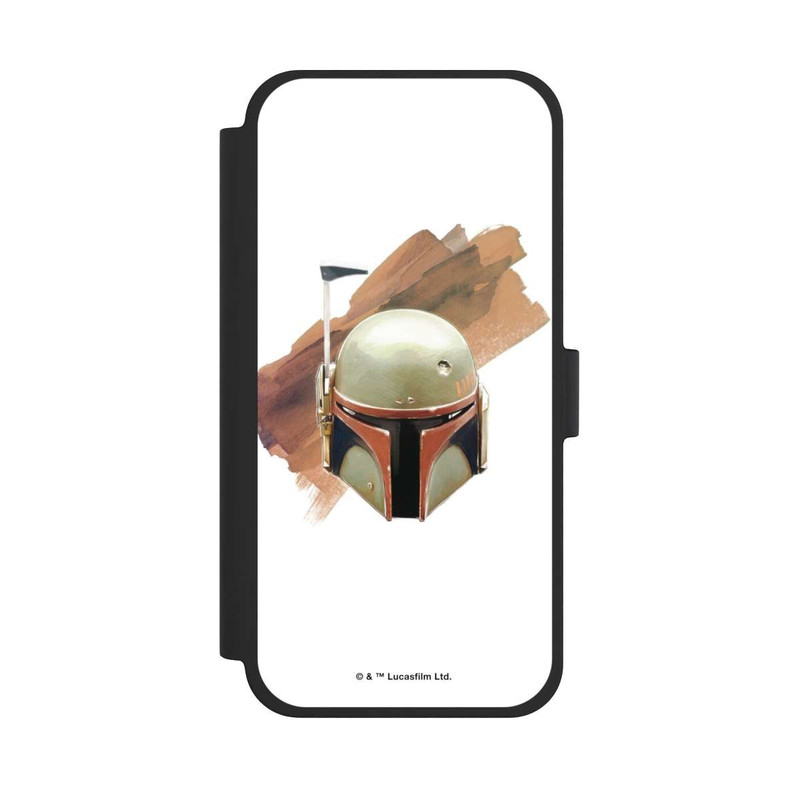 iPhone 15 Plus NIVOflip Boba Fett Helm Weiß