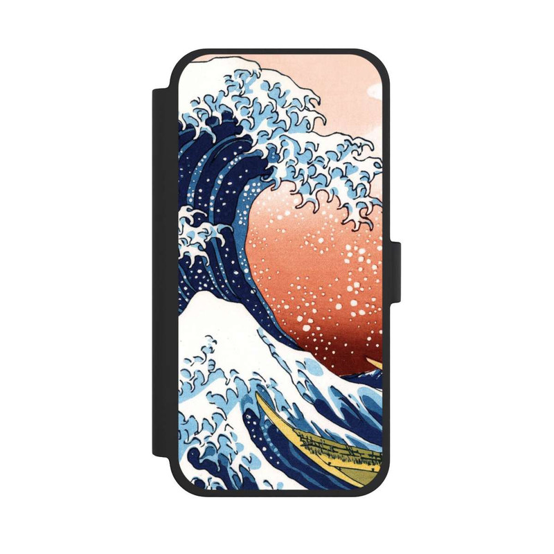 iPhone 15 Plus NIVOflip La Grande Vague de Kanagawa Rouge