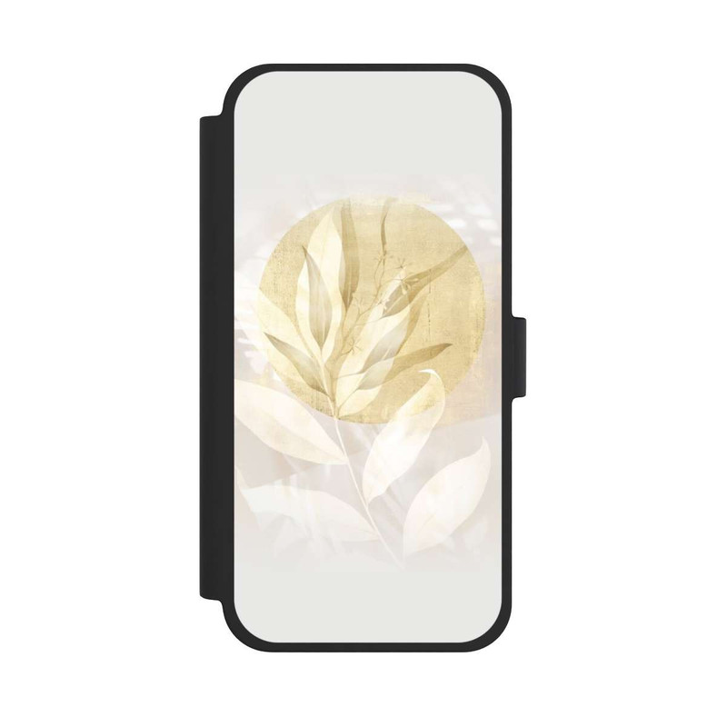 iPhone 15 Plus NIVOflip Boho Gold Blumen Kunst