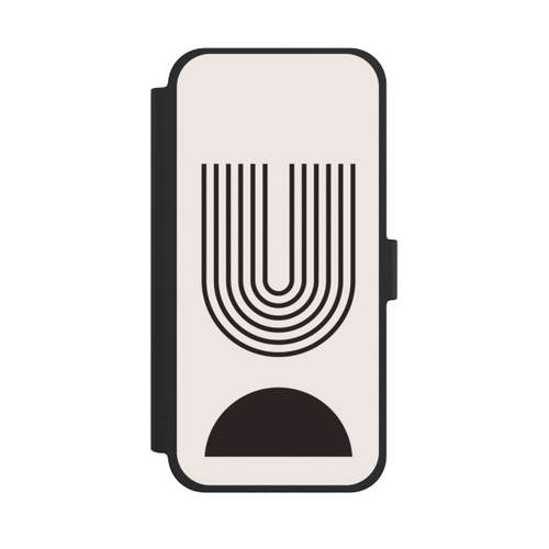 Apple iPhone 15 Plus NIVOflip Moderne Kunst Schwarze Linien