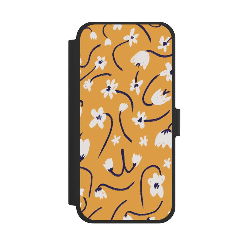 iPhone 15 Plus NIVOflip Pattern Petites Fleurs Jaunes