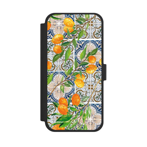 Apple iPhone 15 Plus NIVOflip Griechische Orangen Muster