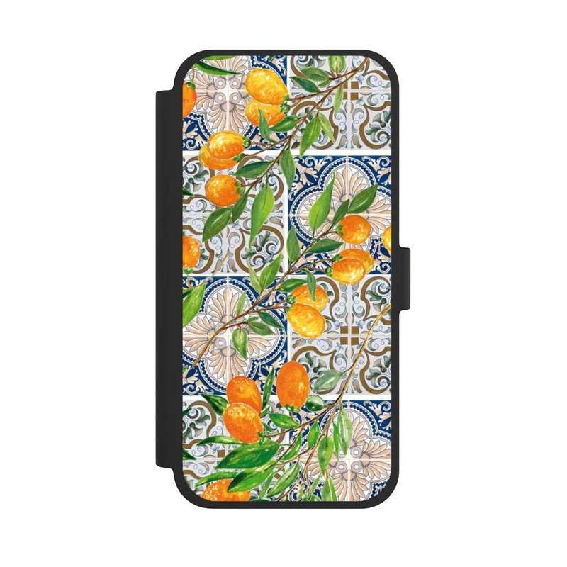 iPhone 15 Plus NIVOflip Griechische Orangen Muster