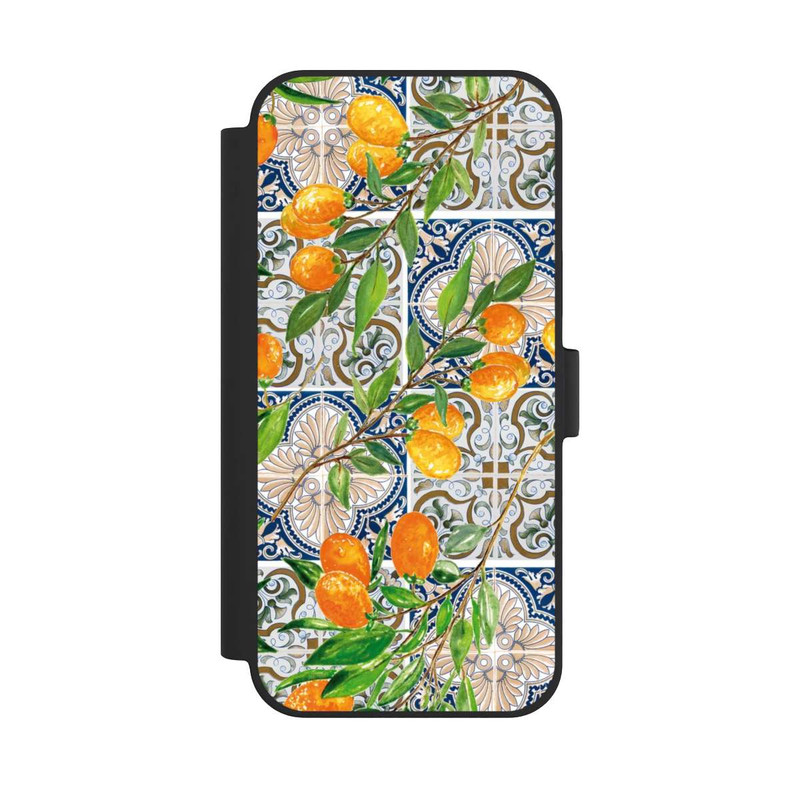 iPhone 15 Plus NIVOflip Oranges Grecques Pattern