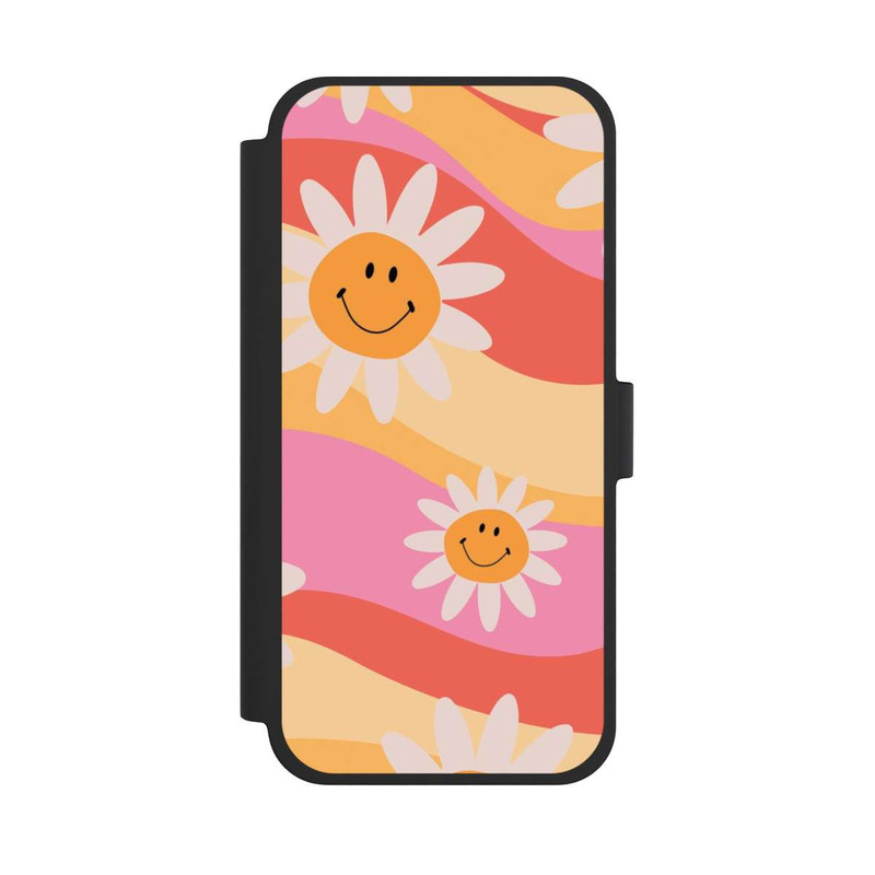 iPhone 15 Plus NIVOflip Retro Smiles Orange Colorful