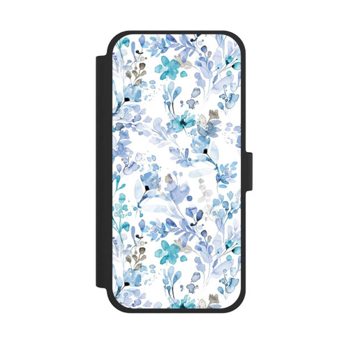 Apple iPhone 15 Plus NIVOflip Frühlingsunkraut blau
