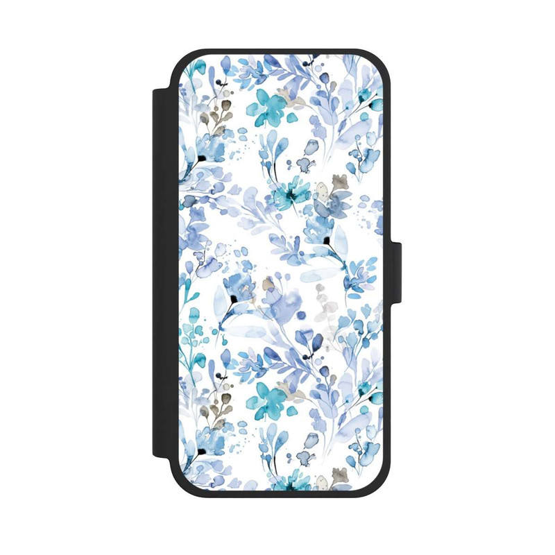 iPhone 15 Plus NIVOflip Herbes de Printemps Bleues