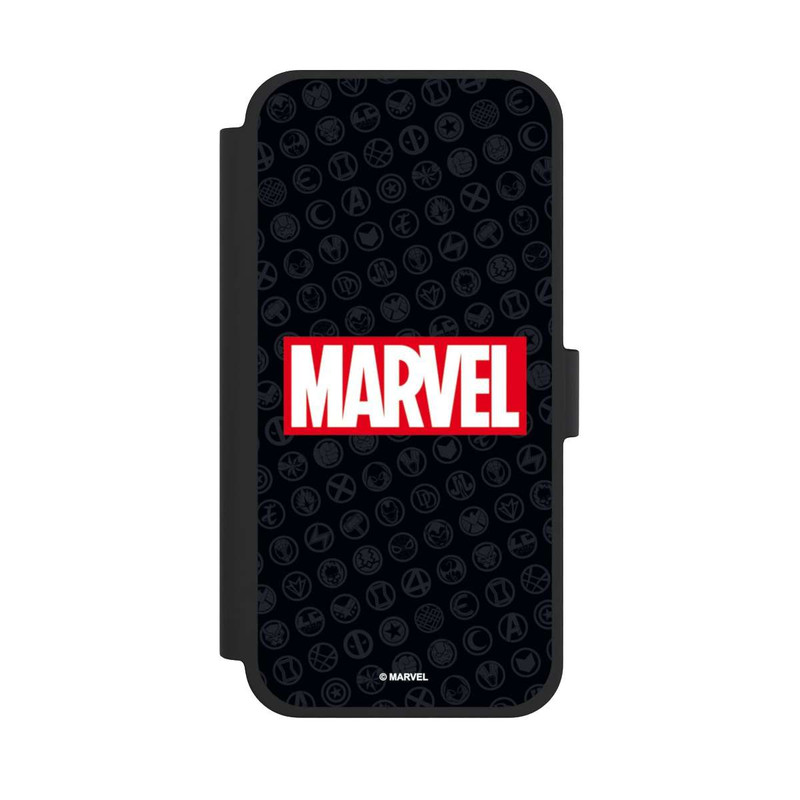 iPhone 15 Plus NIVOflip Marvel Logo Noir Rouge