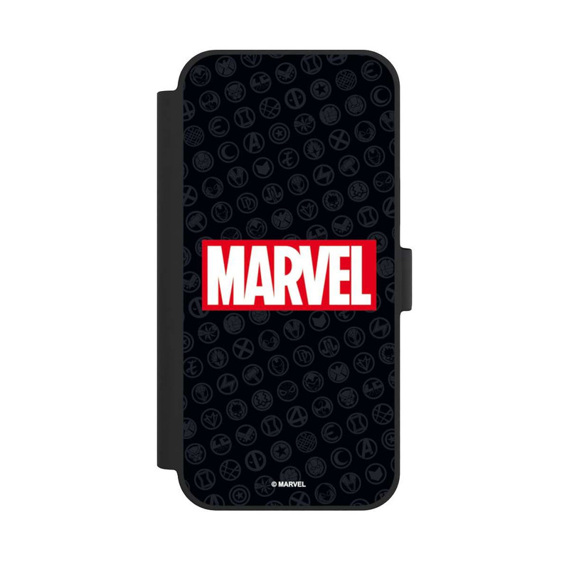 iPhone 15 Plus NIVOflip Marvel Logo Black Red 