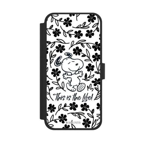 Apple iPhone 15 Plus NIVOflip Snoopy schwarz und weiß This Is The Life