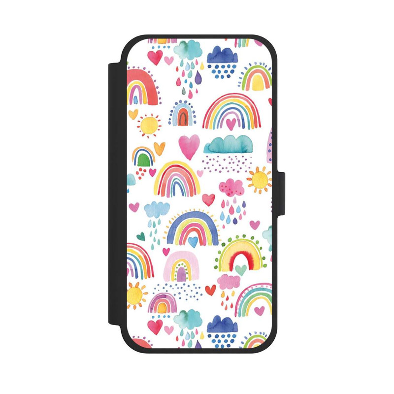 iPhone 15 Plus NIVOflip Schöne Regenbogen-Multi-Rot