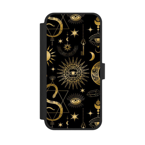 Apple iPhone 15 Plus NIVOflip Himmlische Sonne und Mond Steampunk