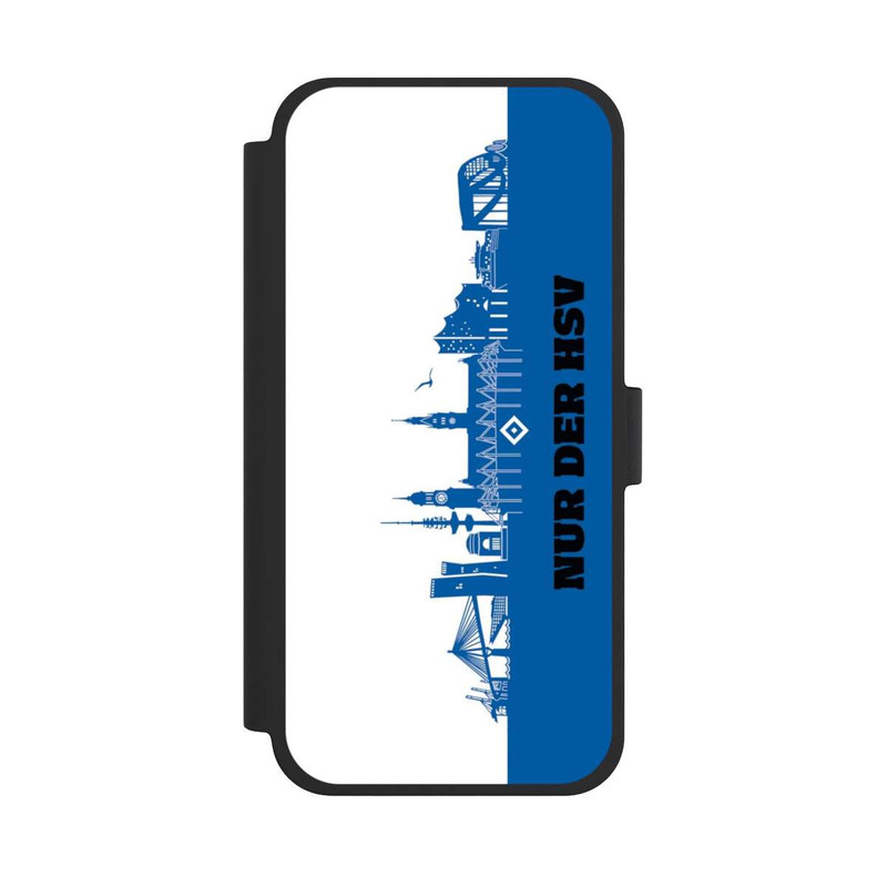iPhone 15 Plus NIVOflip HSV Skyline Blau Weiß