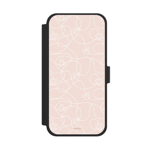 Apple iPhone 15 Plus NIVOflip Micky Line Art Muster Rosa