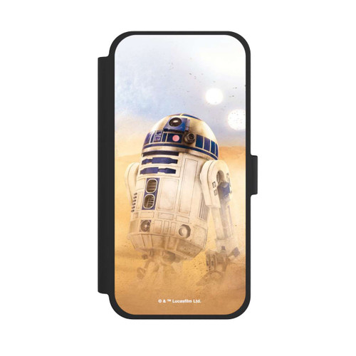 Apple iPhone 15 Plus NIVOflip R2D2 in der Wüste