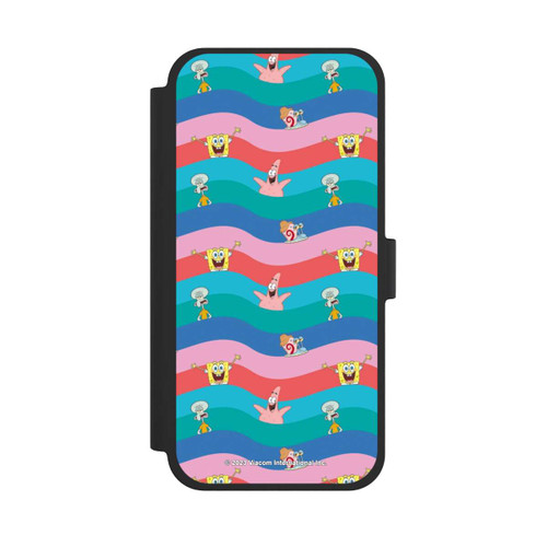 Apple iPhone 15 Plus NIVOflip Spongebob Freunde Bunte Wellen