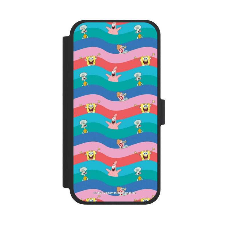 iPhone 15 Plus NIVOflip Spongebob Freunde Bunte Wellen