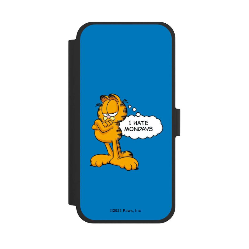 iPhone 15 Plus NIVOflip Garfield I Hate Mondays Blau