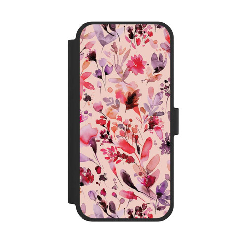 Apple iPhone 15 Plus NIVOflip Künstlerische Blumen Viva Magenta