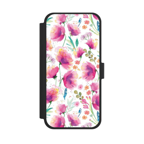 Apple iPhone 15 Plus NIVOflip Abstrakte Mohnblumen aquarell