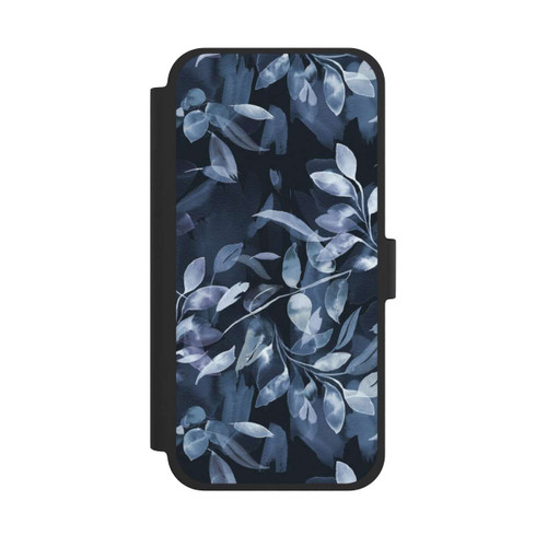 Apple iPhone 15 Plus NIVOflip Aquarelle Feuilles Mystiques Marine