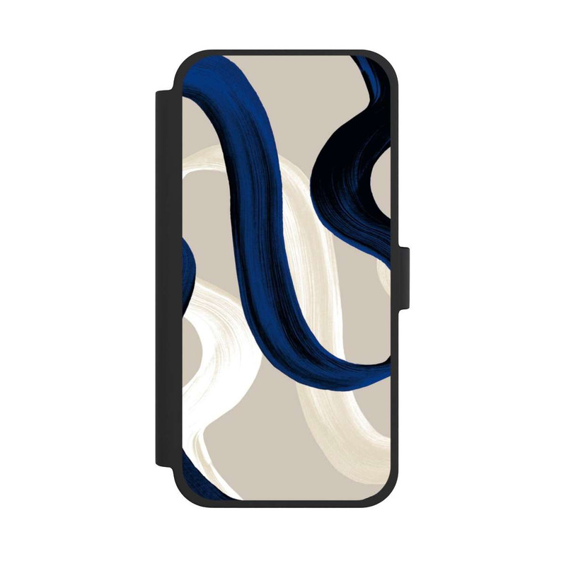 iPhone 15 Plus NIVOflip Abstrakte Pinselstriche 80