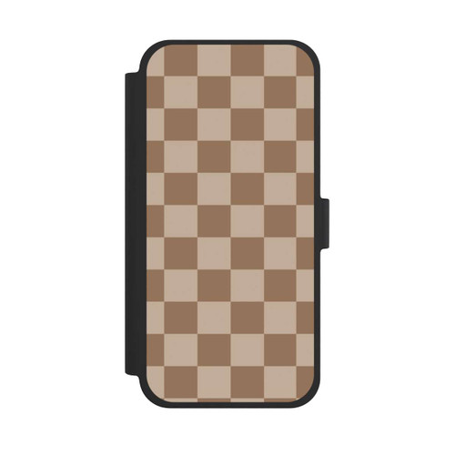 Apple iPhone 15 Plus NIVOflip Braun Karo