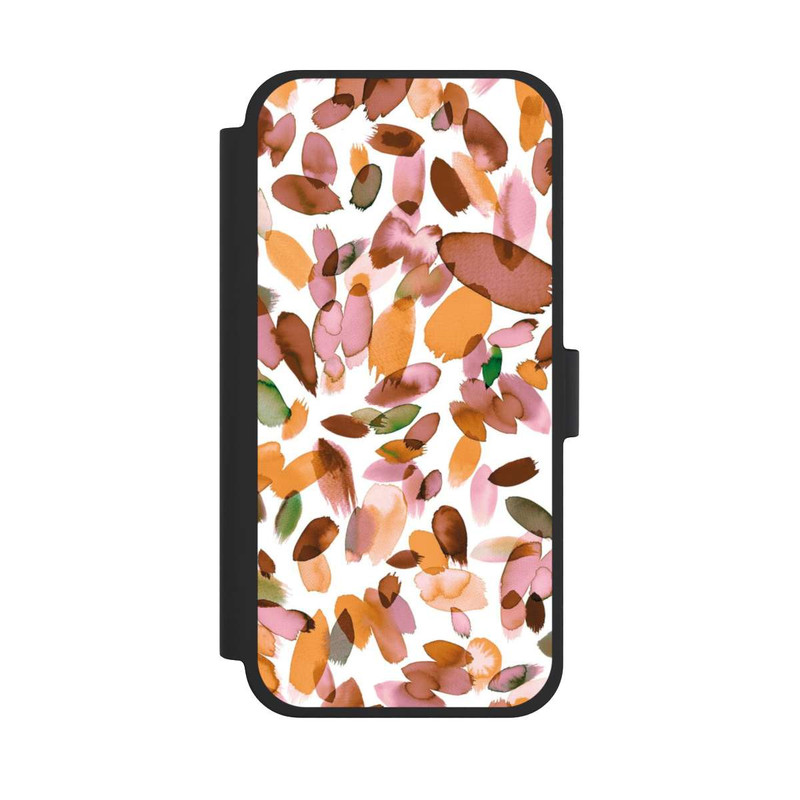 iPhone 15 Plus NIVOflip Watercolor Petal Stains Orange