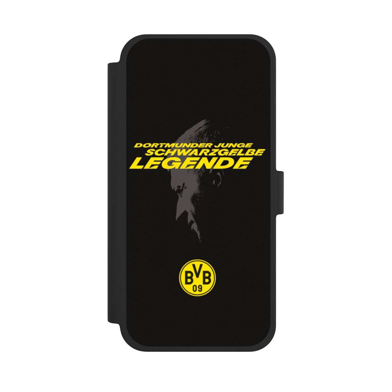iPhone 15 Plus NIVOflip Danke Marco Schwarzgelbe Legende
