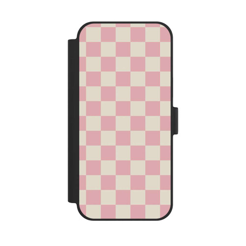 Apple iPhone 15 Plus NIVOflip Schachbrett Rosa