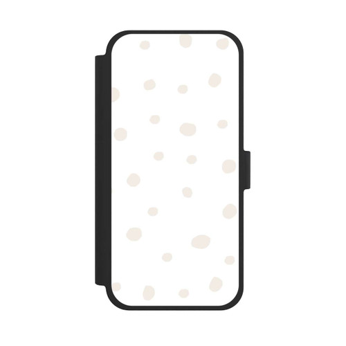 Apple iPhone 15 Plus NIVOflip Punktmuster Weiß Braun