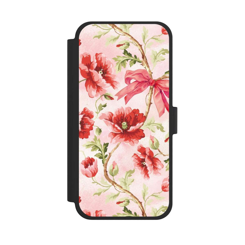 iPhone 15 Plus NIVOflip Poppies Pattern Pink
