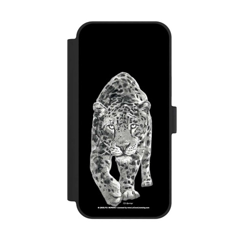 Apple iPhone 15 Plus NIVOflip Leopard Schwarz
