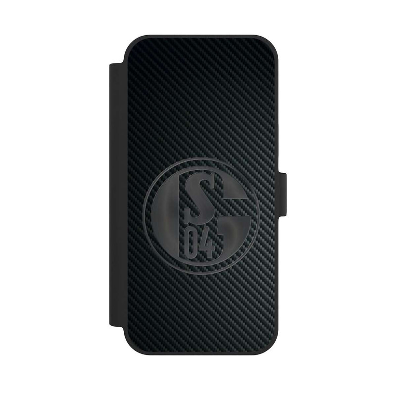 iPhone 15 Plus NIVOflip Schalke 04 Carbon Look