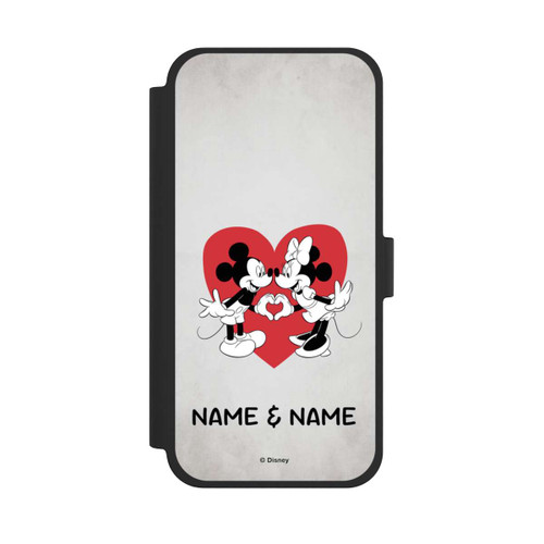 Apple iPhone 15 Plus NIVOflip Minnie und Micky Personalisierbar