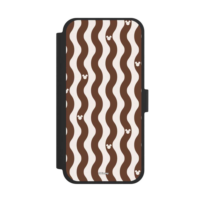 iPhone 15 Plus NIVOflip Micky Muster Braune Wellen