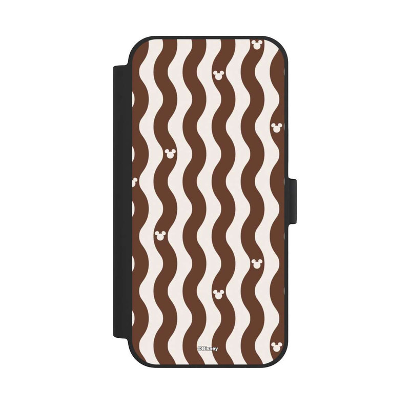 iPhone 15 Plus NIVOflip Micky Muster Braune Wellen