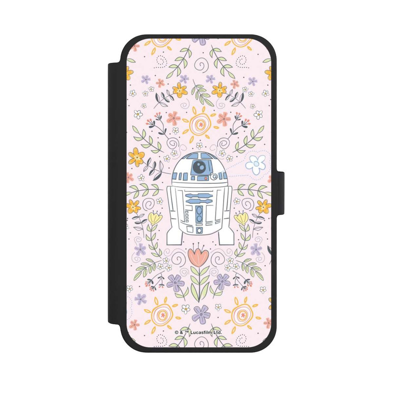 iPhone 15 Plus NIVOflip R2D2 Blumen Muster