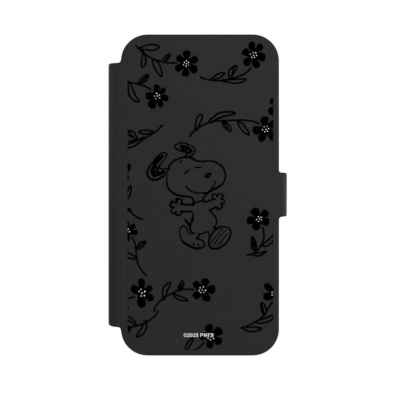 iPhone 15 Plus NIVOflip Snoopy und Flowers Transparent