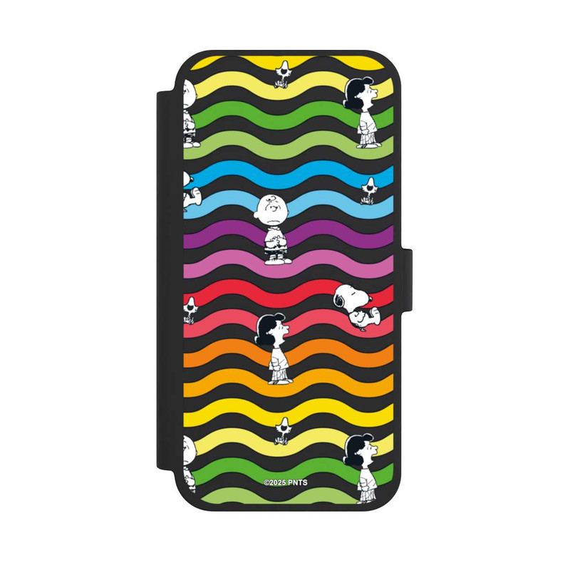 iPhone 15 Plus NIVOflip Snoopy Pattern Rainbow Transparent