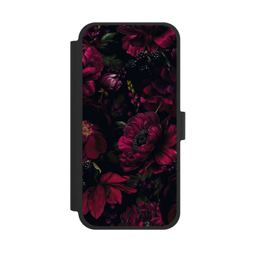 Apple iPhone 15 Plus NIVOflip Dunkle Rote Blumen Liebe