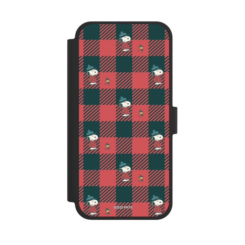 iPhone 15 Plus NIVOflip Peanuts Rot Schottenmuster