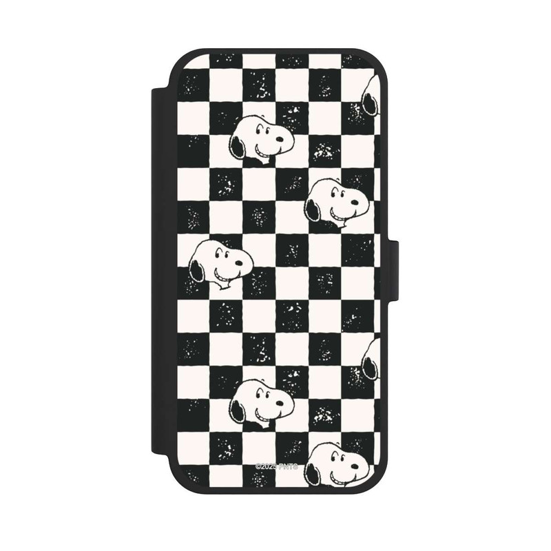 iPhone 15 Plus NIVOflip Snoopy Heads Checked Pattern