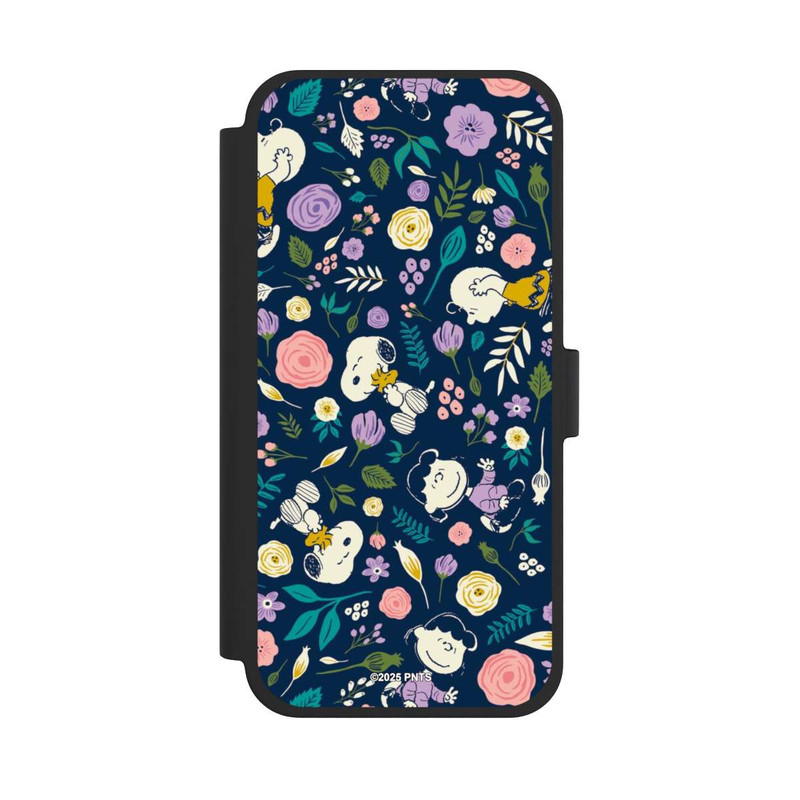 iPhone 15 Plus NIVOflip Peanuts Dark Flower Pattern