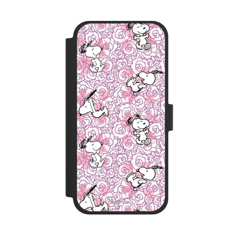 iPhone 15 Plus NIVOflip Peanuts Pink Roses Pattern