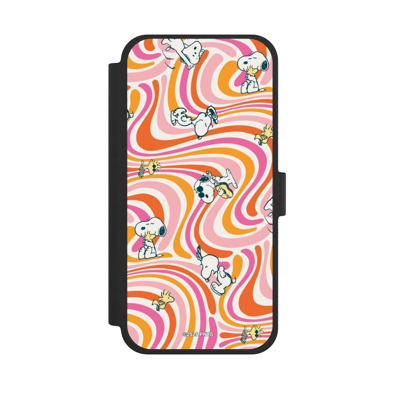 iPhone 15 Plus NIVOflip Peanuts Hippie Pattern Orange