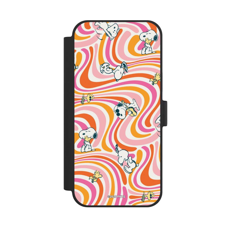 iPhone 15 Plus NIVOflip Peanuts Hippie Pattern Orange